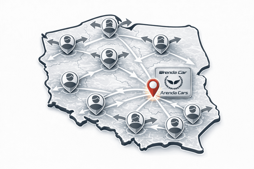 mapa usług arenda car